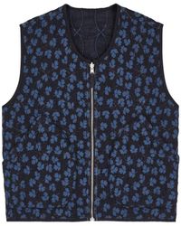 YMC - Jackie Floral-print Quilted Gilet - Lyst