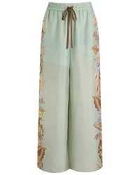 【送料&関税込】RED Valentino Dreaming Peony Print Trousers RED Valentino Dreaming Peony Print Trousers in Red | Lyst