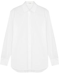 The Row - Derica Cotton-poplin Shirt - Lyst