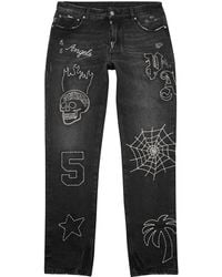 Supreme Stone Washed Slim Jeans in Black for Men | Lyst