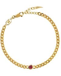 Missoma - July Birthstone 18kt Vermeil Bracelet - Lyst