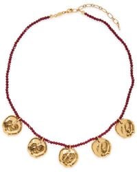 Anni Lu - Dream Catcher 18Kt-Plated Beaded Necklace - Lyst