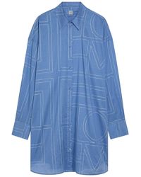 TOTEME - Embroidered Cotton-Blend Shirt - Lyst