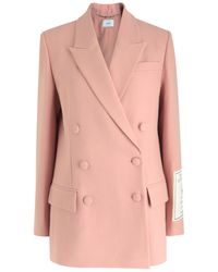 Erdem - Double Breasted Twill Blazer - Lyst