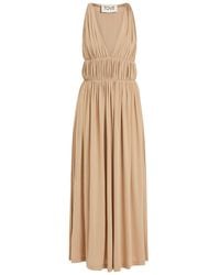 TOVE - Ouida Ruched Stretch-Jersey Midi Dress - Lyst