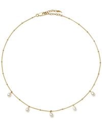Missoma - Pearl Baya 18Kt-Plated Choker Necklace - Lyst