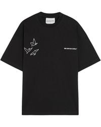 MKI Miyuki-Zoku - Flight Printed Cotton T-Shirt - Lyst