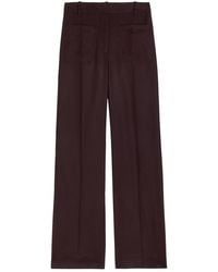 Victoria Beckham - Alina Flared-Leg Wool Trousers - Lyst