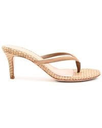 Gianvito Rossi - Calypso 70 Raffia Thong Mule - Lyst