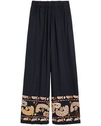 Bode - Feather Runner Embroidered Cotton-Blend Trousers - Lyst