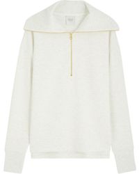 Varley - Larson Half-Zip Stretch-Jersey Sweatshirt - Lyst