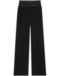 Erdem - Layered-Effect Wide-Leg Wool Trousers - Lyst