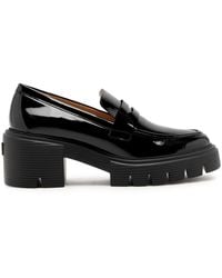 Stuart Weitzman - Soho 75 Patent Leather Loafers - Lyst