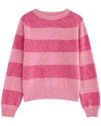YMC - Jet Striped-Intarsia Wool Jumper - Lyst