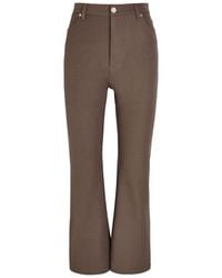 JOSEPH - Duke Flared-Leg Stretch-Twill Trousers - Lyst