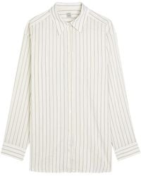 TOTEME - Striped Woven Shirt - Lyst