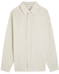 Agolde - Aurel Striped Cotton-Poplin Shirt - Lyst