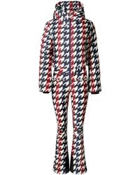 Perfect Moment - Polar Houndstooth Flared-Leg Ski Suit - Lyst