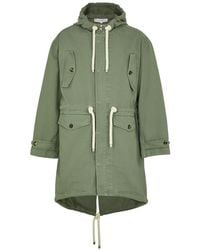 JW Anderson - Hooded Cotton-twill Parka - Lyst