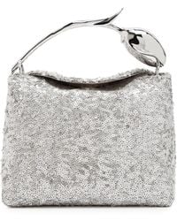 Erdem - Bloom Mini Sequin-Embellished Top Handle Bag - Lyst