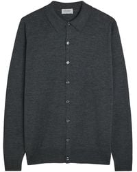 John Smedley - Tibor Merino Wool Overshirt - Lyst