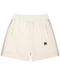 Palm Angels - Logo Striped Jersey Track Shorts - Lyst