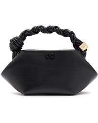 Ganni - Bou Mini Leather Top Handle Bag - Lyst