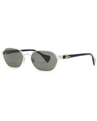 Gucci - Oval-frame Sunglasses - Lyst