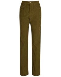 Saint Laurent - Clyde Bootcut Corduroy Trousers - Lyst