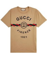 Gucci - Logo-print Regular-fit Cotton-jersey T-shirt - Lyst
