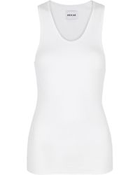 AEXAE - Ribbed Cotton Tank - Lyst