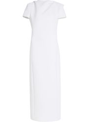 KHAITE - Iryl Open-Back Draped Crepe Dress - Lyst