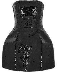 GIUSEPPE DI MORABITO - Strapless Sequin Mini Dress - Lyst
