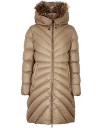 Moncler - Chandre Fur-trimmed Quilted Shell Coat - Lyst