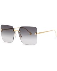 Fendi - First Rimless Square-frame Sunglasses - Lyst