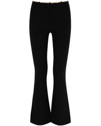 Alexander Wang - Chain-embellished Wool-blend Trousers - Lyst