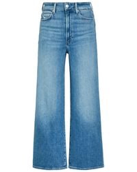 PAIGE - Anessa Cropped Wide-Leg Jeans - Lyst