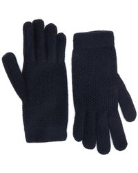 Inverni - Waffle-knit Cashmere Gloves - Lyst