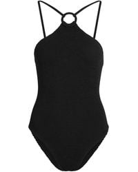 Hunza G - Jasmine Hoop Detail Crinkle Swimsuit - Lyst