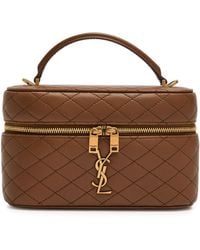 Saint Laurent - Gaby Mini Quilted Leather Top Handle Bag - Lyst
