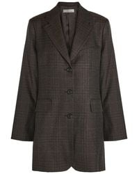 Our Legacy - Queens Plaid-Jacquard Wool Blazer - Lyst