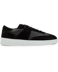 Jude Llow - Pierre Panelled Grained Leather Sneakers - Lyst