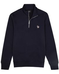 PS by Paul Smith - Logo Cotton Half-zip Sweatshirt - Lyst