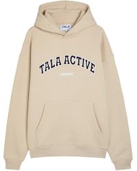 Tala - Logo-Embroidered Hooded Cotton-Blend Sweatshirt - Lyst