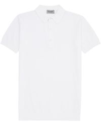 John Smedley - Roth Piqué Cotton Polo Shirt - Lyst