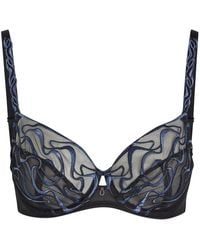 Wacoal - Mayumi Embroidered Mesh Underwired Bra - Lyst