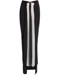 Nensi Dojaka - Colour-Blocked Stretch-Jersey Maxi Skirt - Lyst