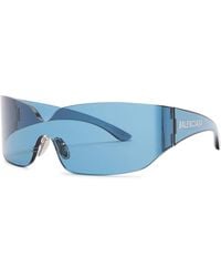 Balenciaga - Mask Wrap-Around Sunglasses - Lyst