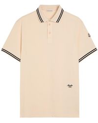 Moncler - Logo-Embroidered Piqué Cotton Polo Shirt - Lyst