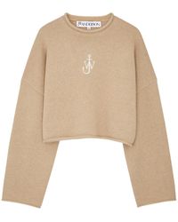 JW Anderson - Logo-embroidered Wool-blend Jumper - Lyst
